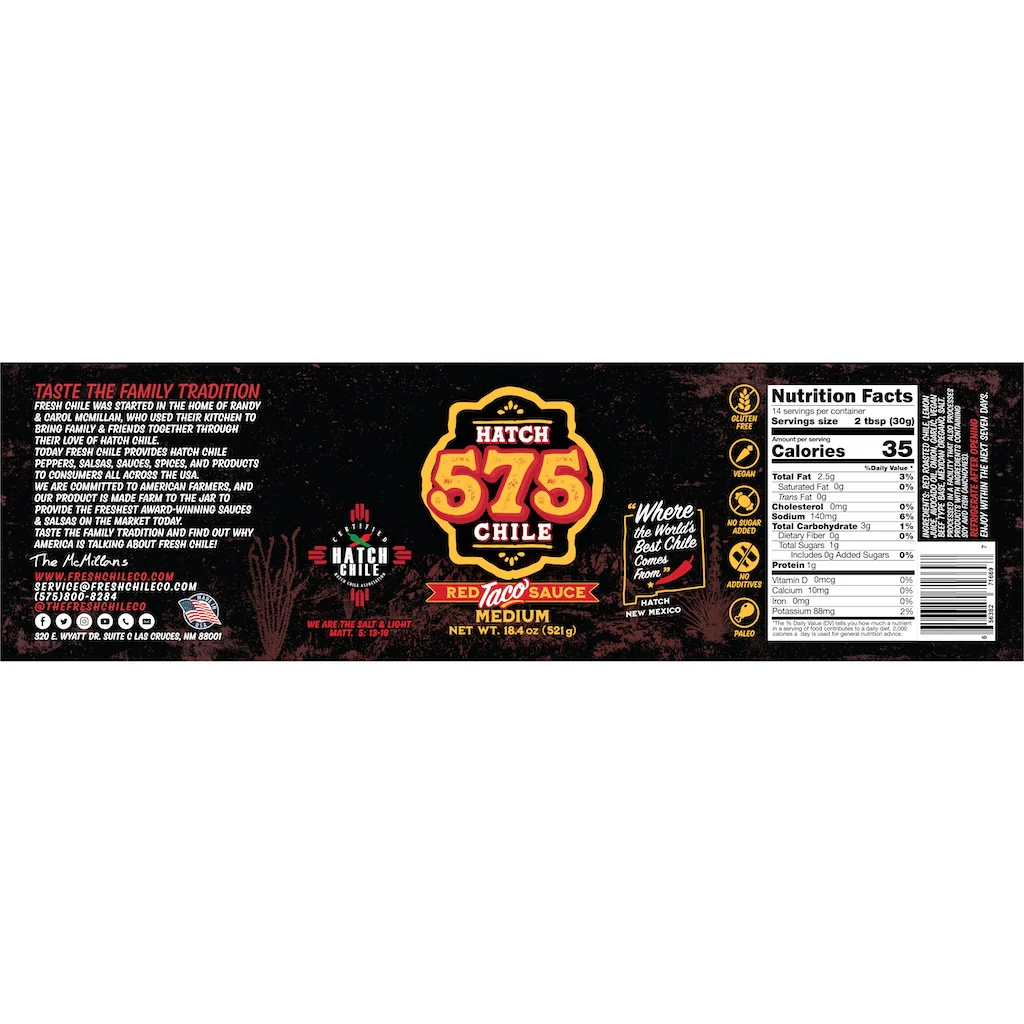 575 Hatch Red Chile | Street Taco Sauce - Image 7