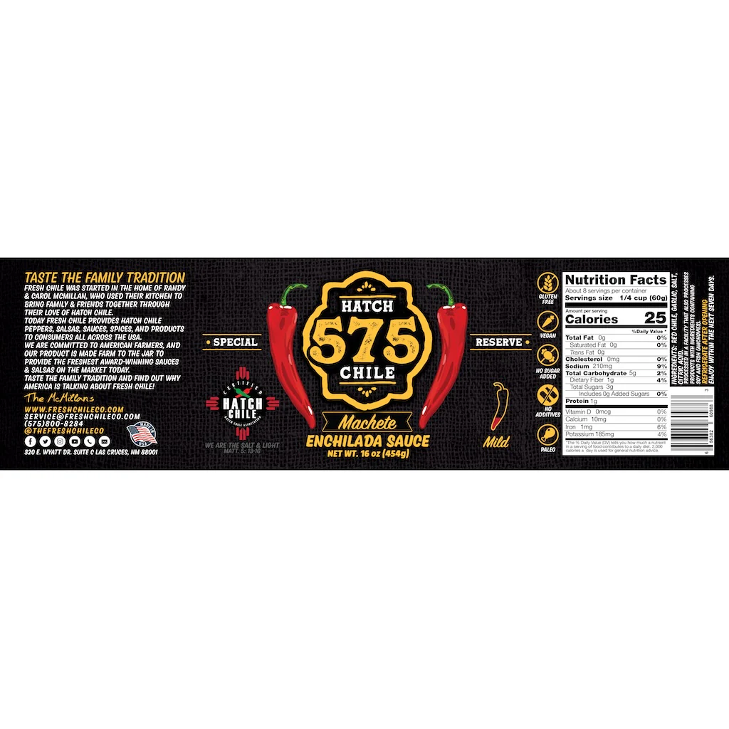 575 Machete Hatch Red Chile Enchilada Sauce (Mild) - Image 7