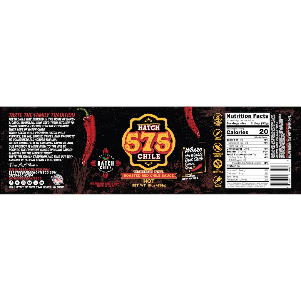 575 Roasted Hatch Red Chile Sauce | Taste of Fall - Image 8