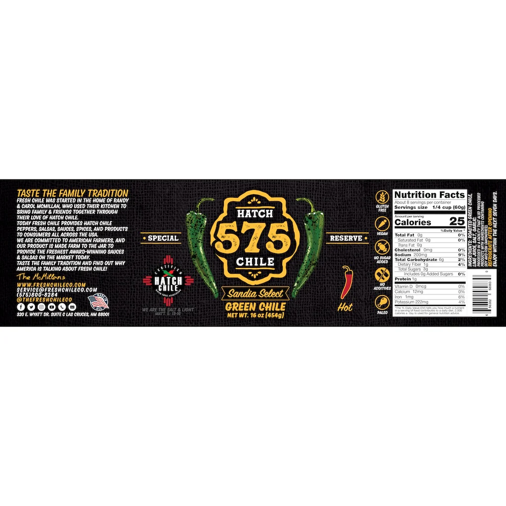 575 Sandia Select Green Hatch Green Chile (Hot) - Image 8