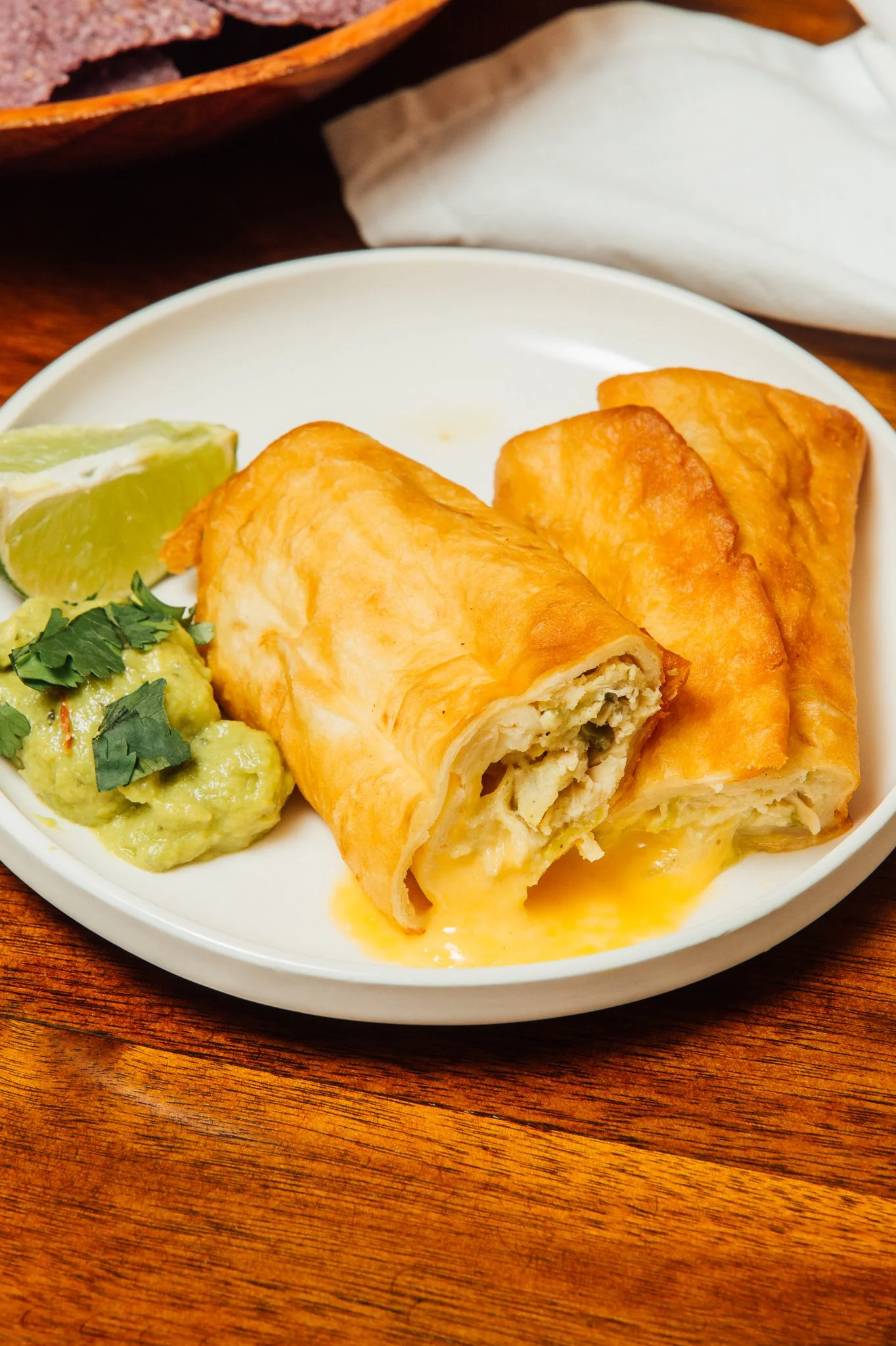 Hatch Chile Chicken & Cheese Chimichanga - Image 3